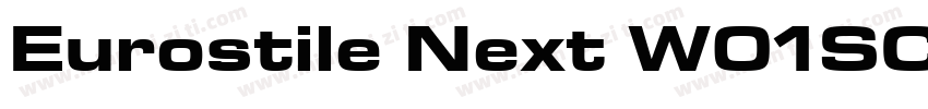 Eurostile Next W01SC Bold字体转换